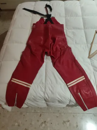 Peto Mono Piel Furygan Moto Rojo Talla 42