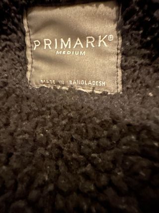 Chaqueta vaquera negra forrada hombre Talla S