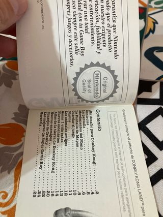 Donkey Kong Land 1 y 2 manual gameboy