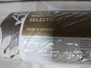 Papel pintado vinílico Damasco Gris