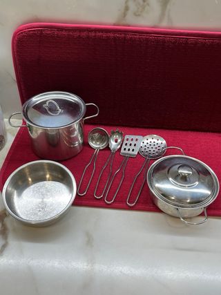 Batería Cocina Niños Acero Inoxidable