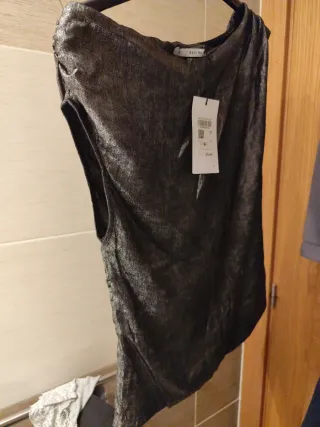 Top fiesta plateado S