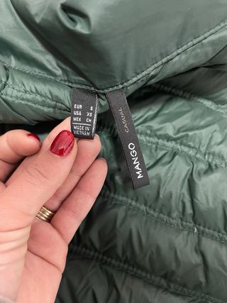 Chaleco acolchado verde Mango