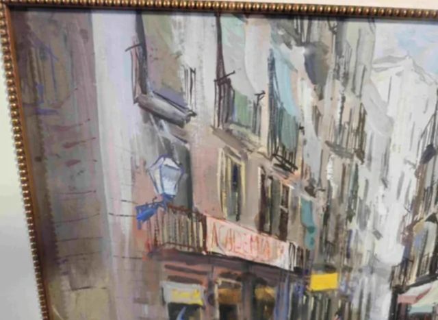 AGUSTIN RIO NAVARRO ACUARELA CALLE EL RABAL