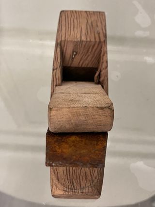 Cepillo carpintero madera antiguo