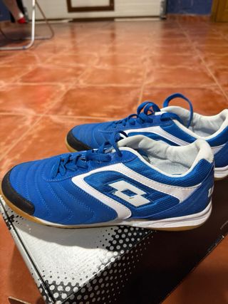 Zapatillas Lotto Futbol Sala Azul/Blanco