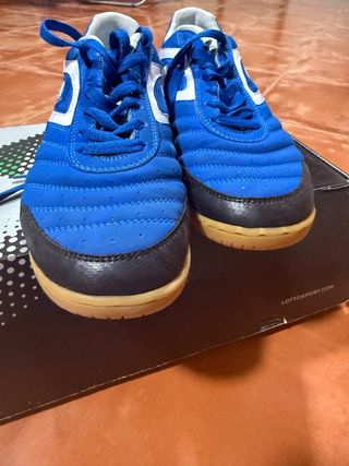 Zapatillas Lotto Futbol Sala Azul/Blanco