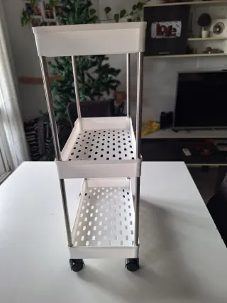 Carrito Organizador Baño 3 Niveles con Ruedas