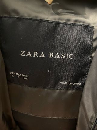 Abrigo Zara gris mujer
