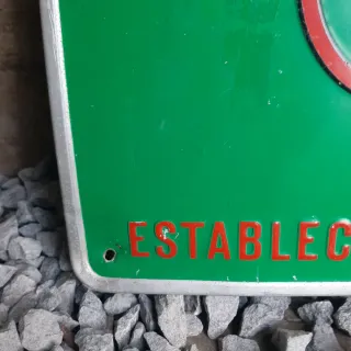 Chapa Establecimiento Autorizado quiniela Años 70