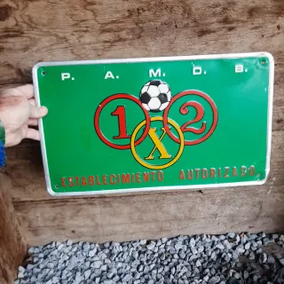 Chapa Establecimiento Autorizado quiniela Años 70