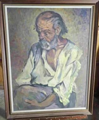 REPRODUCCION CUADRO PICASSO EL VIEJO PESCADOR