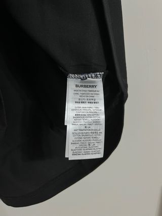 T-shirt Burberry Uomo Cavallo Nero