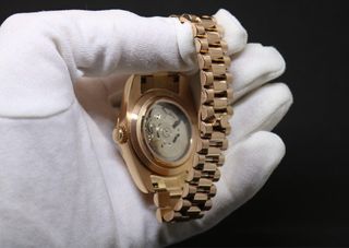 Reloj Seiko MOD Datejust pistacho oro rosa.