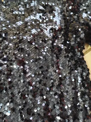 Abito corto paillettes blù