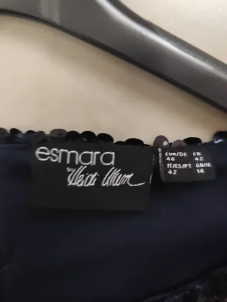 Abito corto paillettes blù