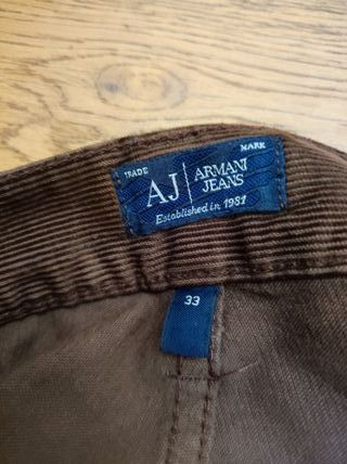 Pantaloni in cotone da uomo Armani Jeans tg. 33