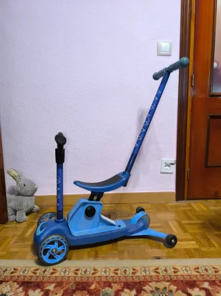 Patinete infantil 3 ruedas azul