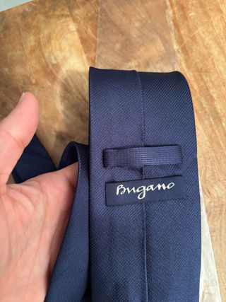 Corbata Bugano 100% Seda Azul - A estrenar!