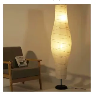 Lámpara de pie Ikea papel y metal