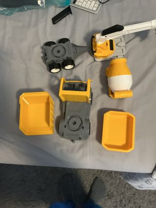 Juguetes Construcción Camión Cemento Grúa