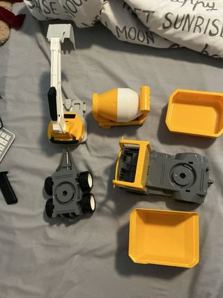 Juguetes Construcción Camión Cemento Grúa