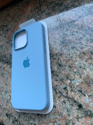 Cover iPhone 15 Pro Max Silicone MagSafe Blu