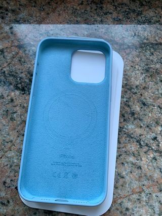 Cover iPhone 15 Pro Max Silicone MagSafe Blu