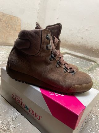 Scarponcini montagna bimbi marroni 33