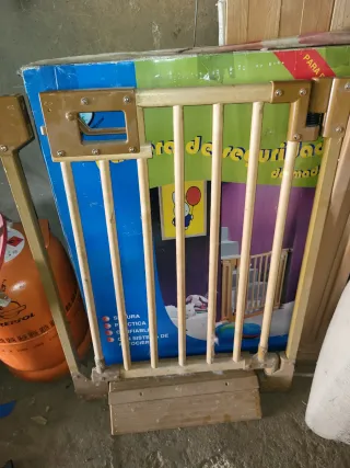 Barrera de seguridad madera