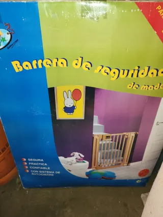 Barrera de seguridad madera