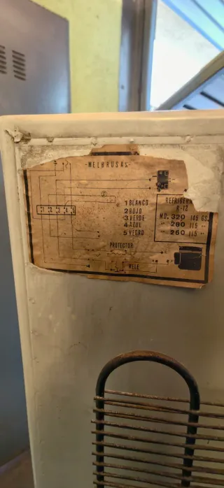 Nevera vintage MELBRUSAN súper lujo