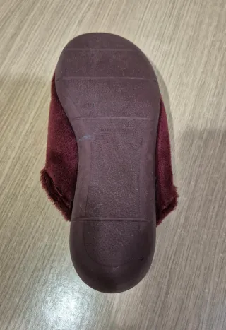Zapatillas de estar por casa mujer burdeos