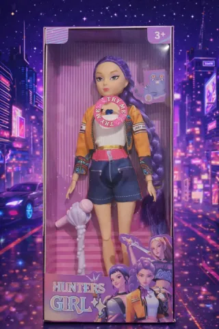 Boneca Guerreiras K-pop Demon Hunters com música