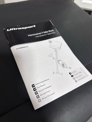 Bicicleta Estática con Soporte para Tablet