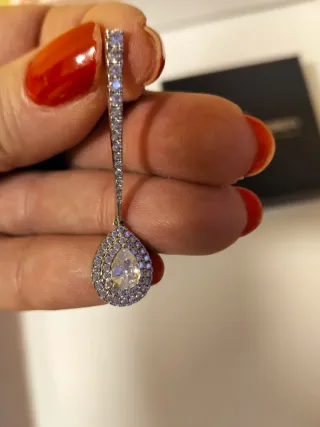 Pendientes Oliver Weber Plata y Circonitas