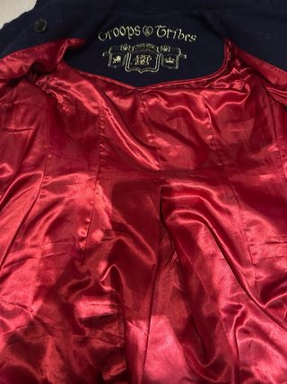 Chaquetón HIGHLY PREPPY azul marino y dorado