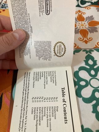 Mortal Kombat Game Boy Instruction Booklet