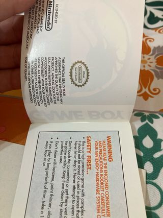 Mortal Kombat Game Boy Instruction Booklet