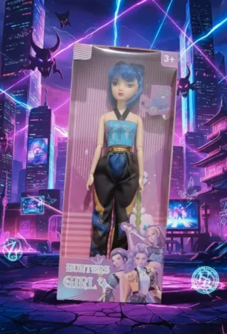 Boneca Guerreiras K-pop Demon Hunters com música