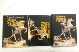 3 libros PSICOBIOLOGIA UNED. PERFECTO ESTADO.