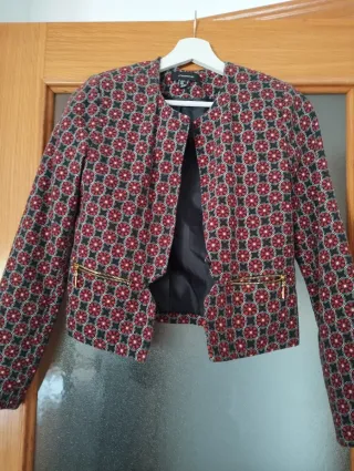 Blazer mujer estampado geométrico