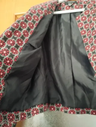 Blazer mujer estampado geométrico