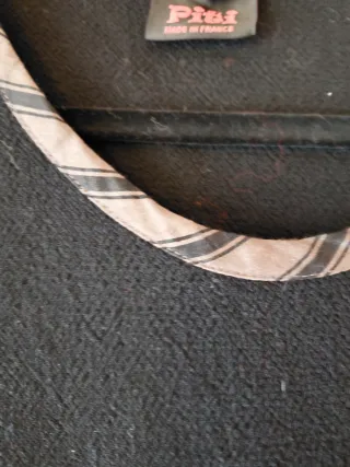 Vestido Piti Negro y Beige Rayas