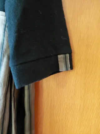 Vestido Piti Negro y Beige Rayas