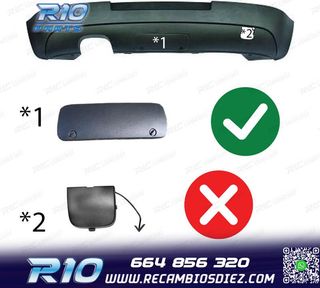 DIFUSOR VOLKSWAGEN VW GOLF 5 03-08 LOOK GTI GANCHO REMOLQUE