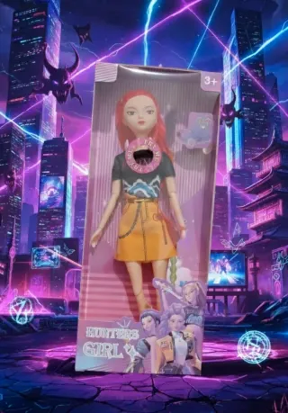 Boneca Guerreiras K-pop Demon Hunters com música