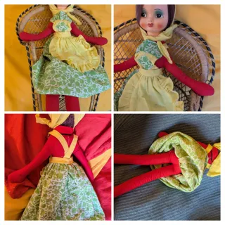 Bambola vintage gambelunghe