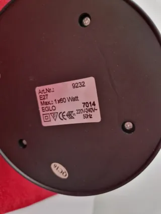 Lampada da tavolo blu