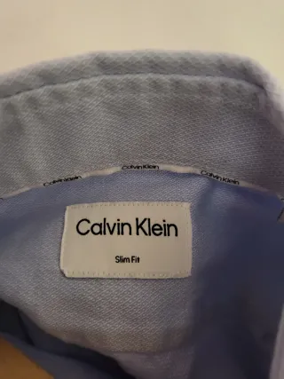 Camisa Vestir Calvin Klein Azul Talla S